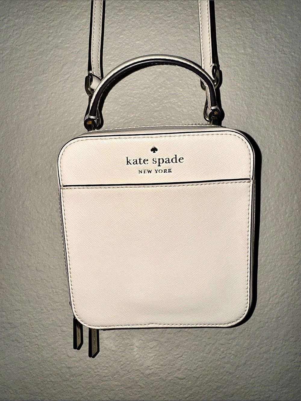RARE Kate Spade Square Crossbody Purse in Cream